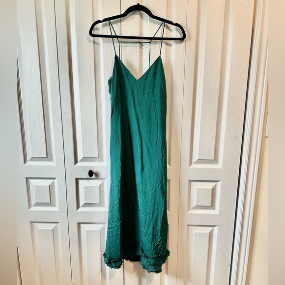 J. Crew collection ruffle slip dress - Picture 3 of 9